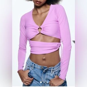NWT Zara cut out top
